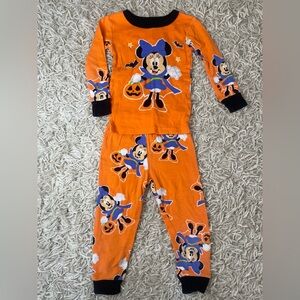 Disney Girls Minnie Mouse 3T Vampire Minnie Halloween Cotton Toddler Pajamas